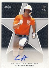 CLAYTON HODGES 2020 Leaf Perfect Game PG Black AUTO /50 JACKSONVILLE