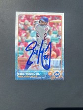 Eric Young Jr signed autographed 2015 topps series 1 #199 Mets 