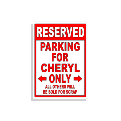 Panneau Personnalisé "No Parking" Pour CAROL - Décoration Murale En Métal, 12x9 Pouces