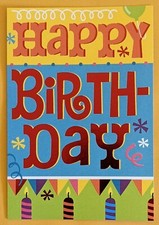 Happy Birthday Greeting Card Envelope 5x7"