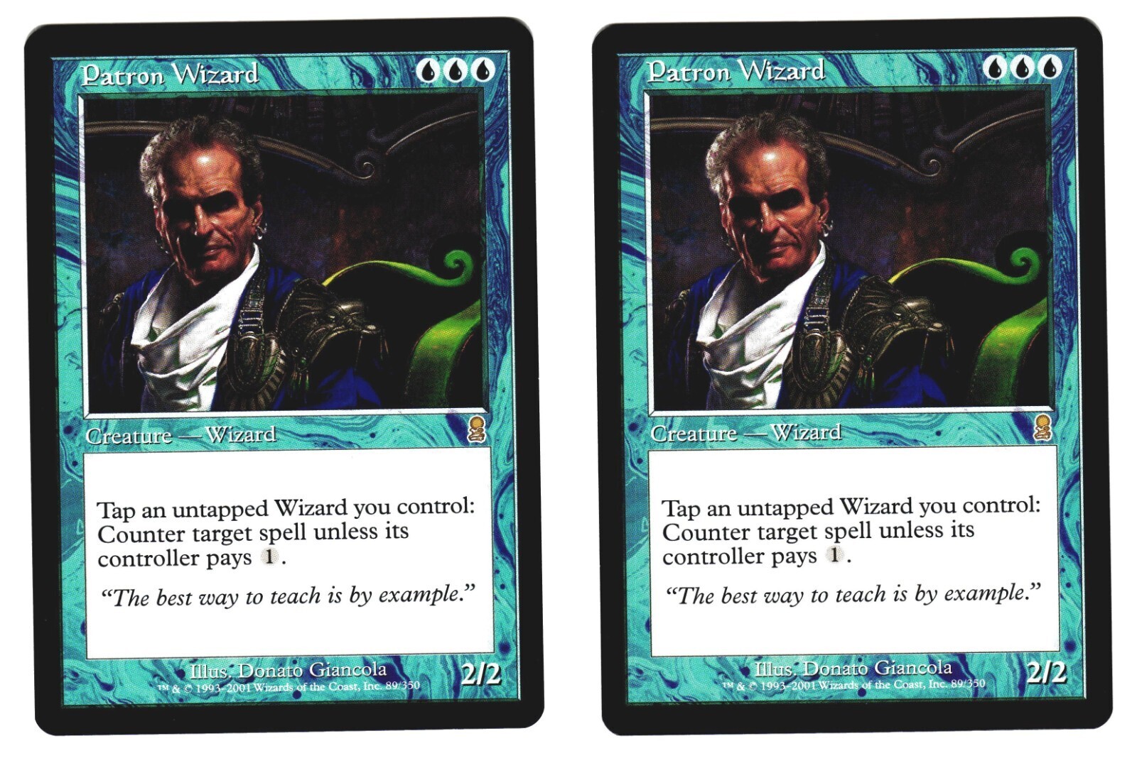 Magic The Gathering MTG - Odyssey ODY 2001 - #89 Patron Wizard NM  x2