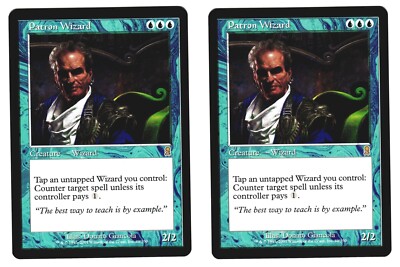 Magic The Gathering MTG - Odyssey ODY 2001 - #89 Patron Wizard NM  x2