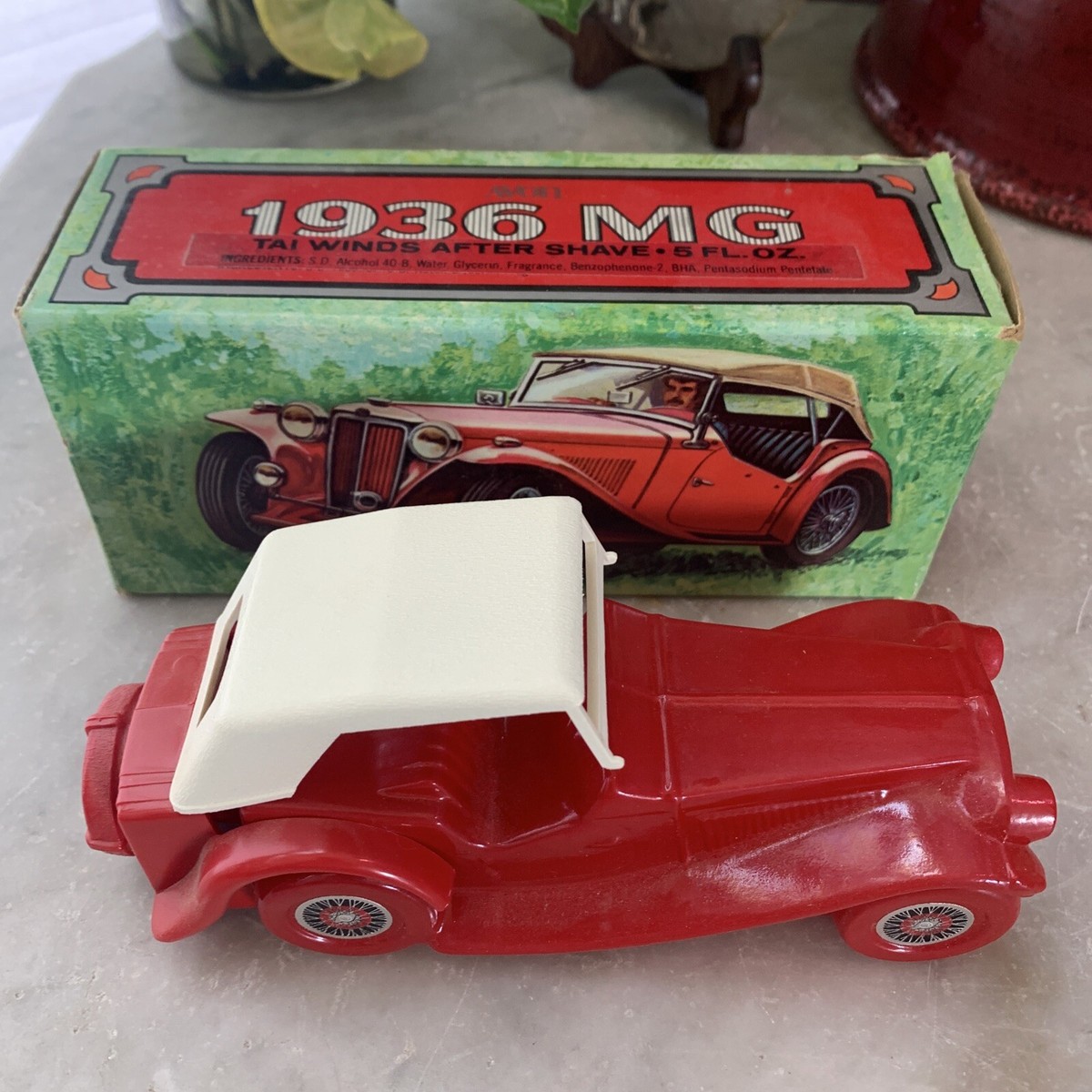 avon cologne bottles vintage cars In Original Box