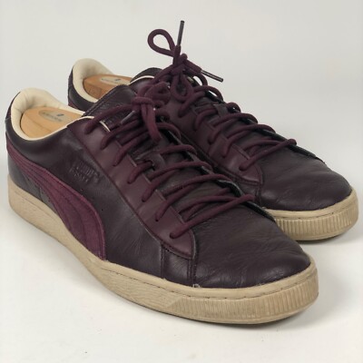 Puma Basket Mens Size 10 US / 43 Purple Leather Casual Sneakers Shoes