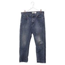 DIOR 19SS Cut Off Boyfriend Denim Pants Indigo 912P01A3319 Used