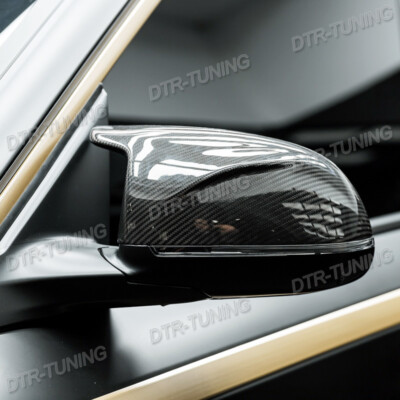 Dry Carbon Fiber Wing Mirror Cover Caps Replacement For BMW XM 50e G09 2023-2025