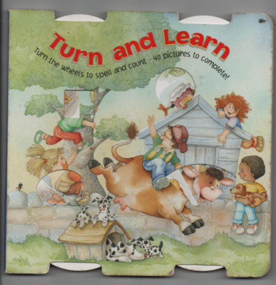 Turn and Learn Interactive Hardboard Book for Children - Animals