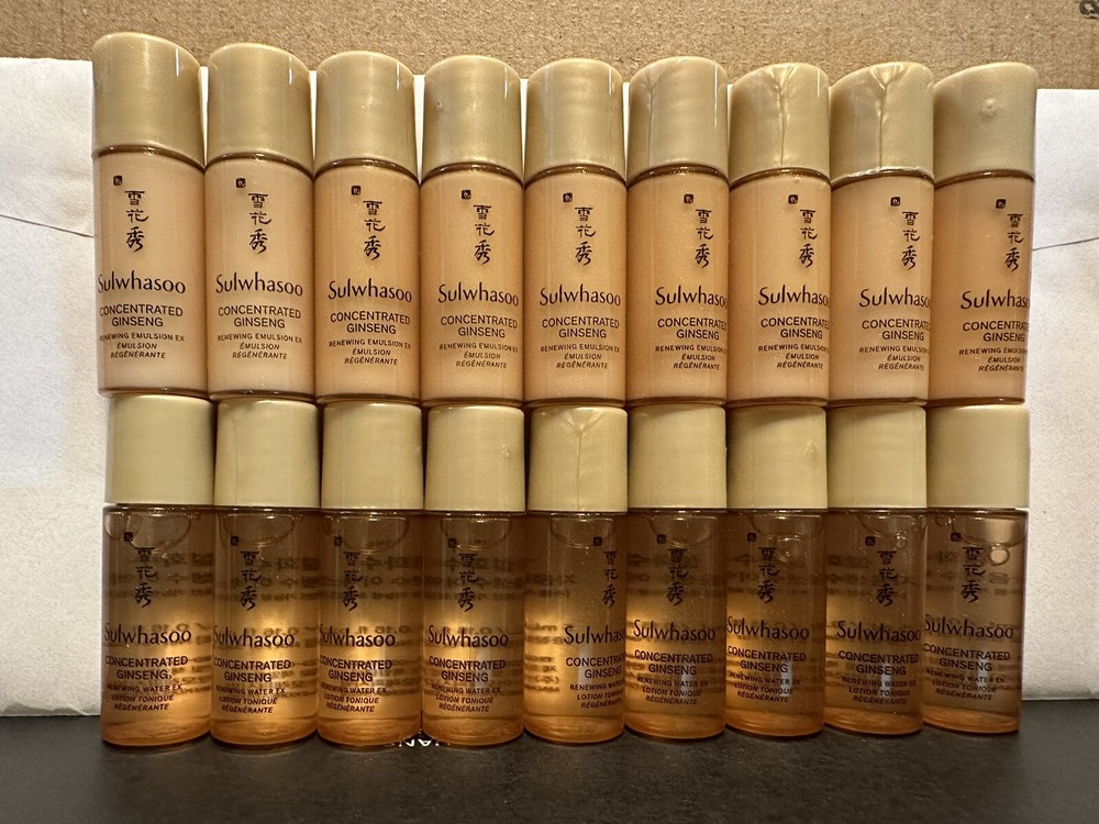 Sulwhasoo Ginseng Renewing Water EX and Emulsion EX Set 5ml 9pcs Each