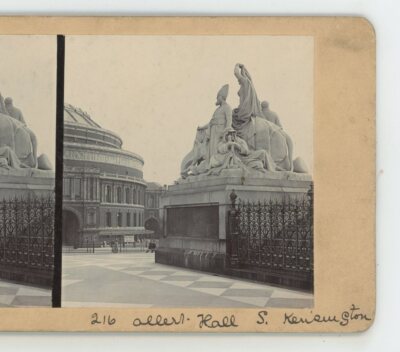 Albert Hall S. Kensington London England Stereoview