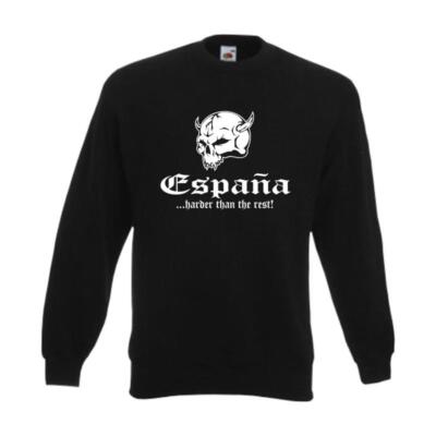 Sweatshirt SPANIEN (Espana) harder than the rest Pullover Fan Pulli (WMS05-60c)