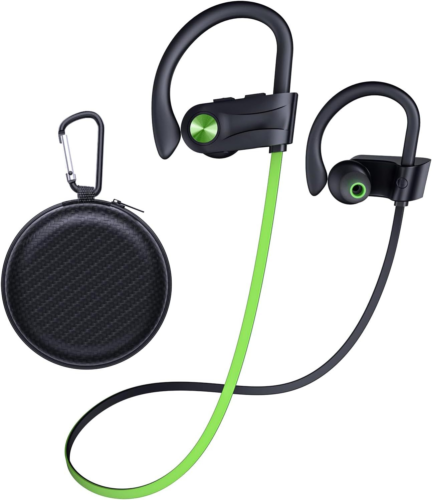 Bluetooth Headphones, Wireless Earbuds IPX7 Waterproof 5.3 Green-image