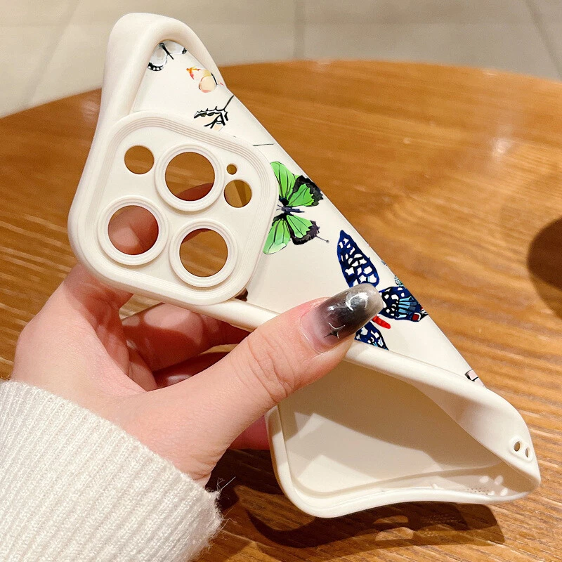 For iPhone 15 14 13 Pro Max 12 11 XR 16 7 8 Shockproof Butterfly Soft Case Cover - Image 2 of 4