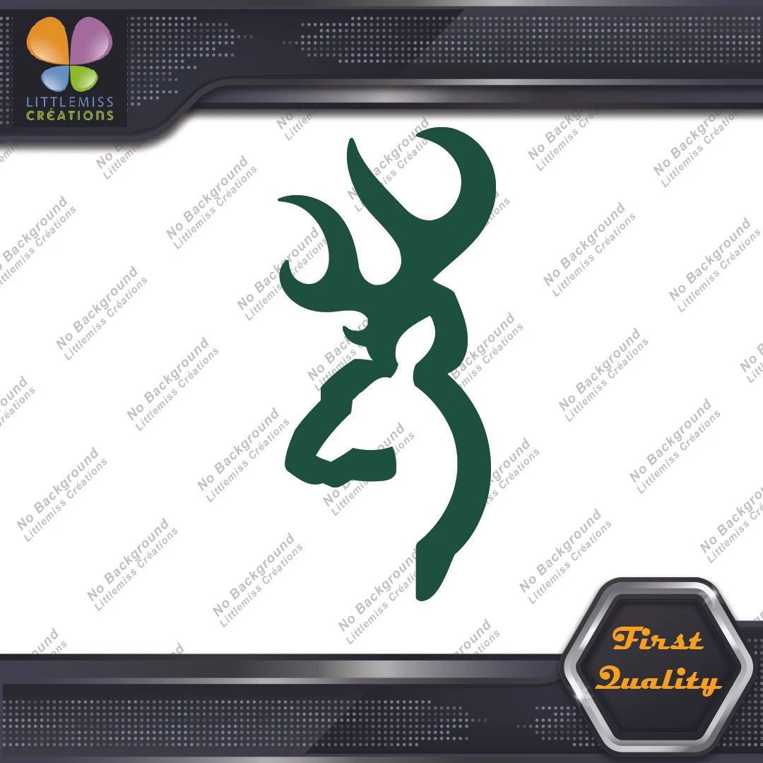 Compatible with Browning Buck Head Deer Hunting Logo Vinyl Decals Stickers