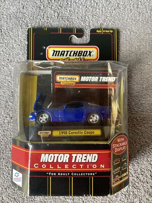 Matchbox Collectibles 1998 Blue Corvette Convertible Motor Trend Collection