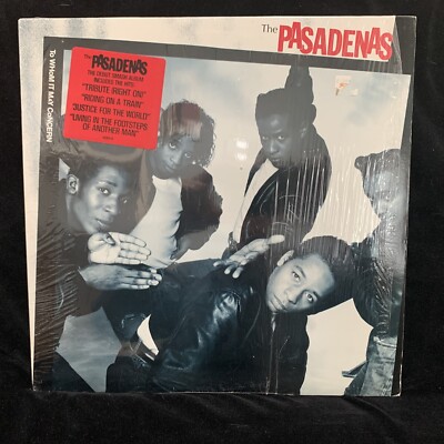 PASADENAS - To Whom It May Concern - COLUMBIA 1989 ST LP IN SHRINK, HYPE & INNER