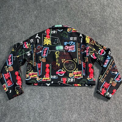 Shein Jacket Womens Small Black Polyester Blend Button Down