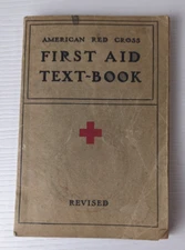 American  Red Cross First Aid Textbook Revised Edition 1940 Vintage PRE WW2