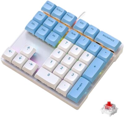 33-Key Wired USB Mechanical Backlit NKRO Numpad with XDA PBT Keycaps for PC/Mac