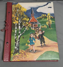 1948 New old stock UNUSED vintage SCRAPBOOK photo ALBUM amazing cover art JOMO