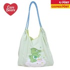 Care Bears Love Rainbow Bear Large Embroidery Shoulder Bag- Green (33x34x20cm)