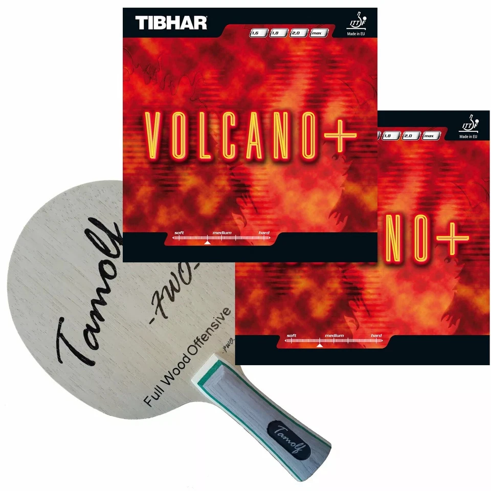 Profi Tischtennisschläger Tamolf -FWO- mit Tibhar Volcano+ Beläge /
