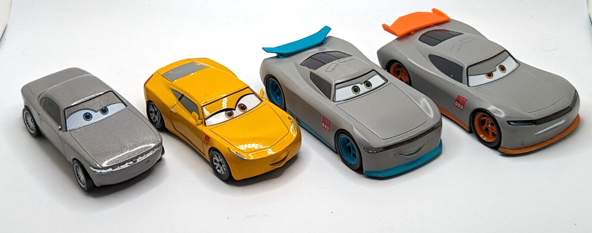 Lot of 4 Disney Pixar Cars 3 Metal Cars Gabriel Aiden Cruz Ramirez