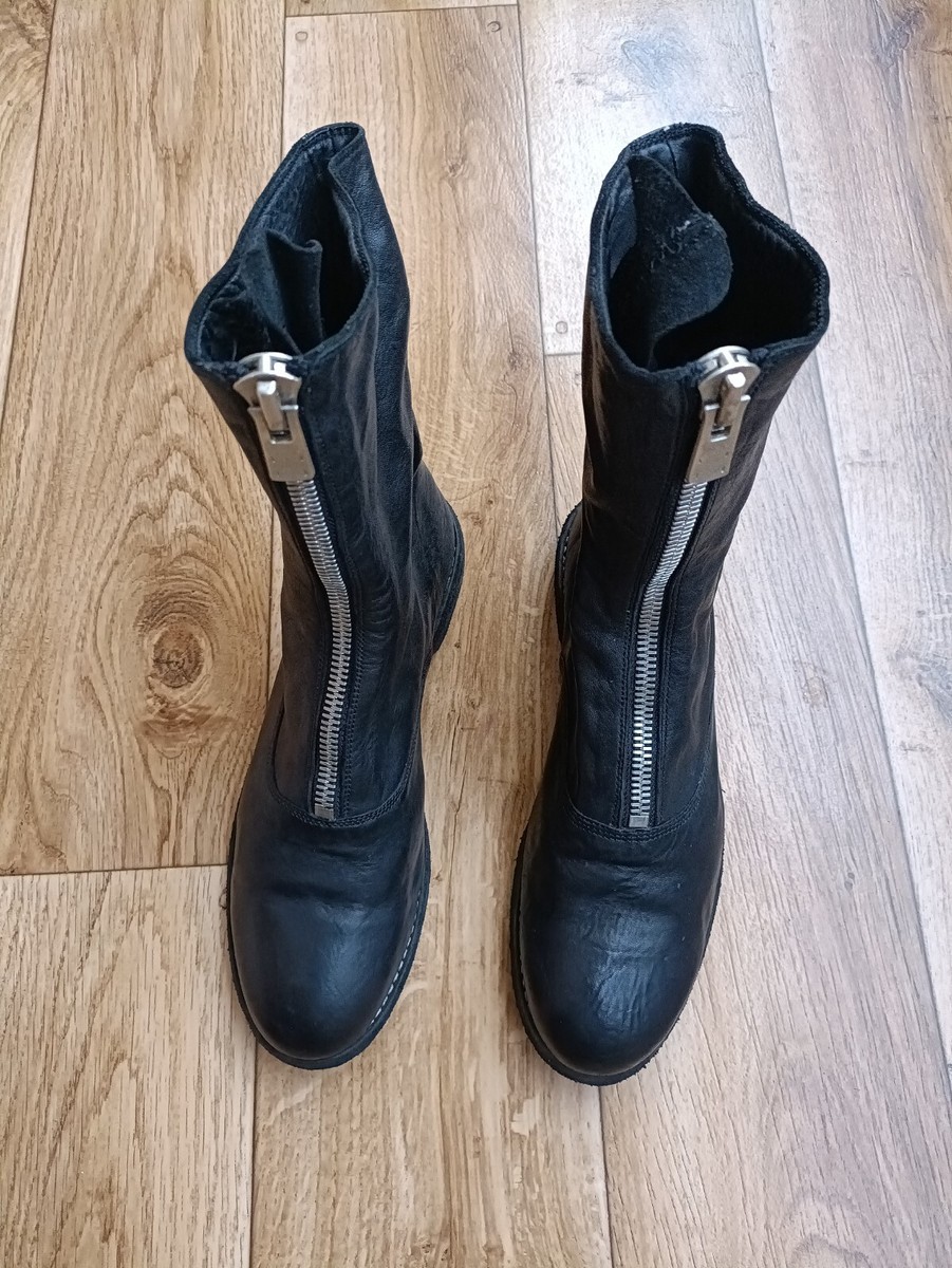 GUIDI 310 FRONT ZIP LEATHER BOOTS SIZE 36 EU, 5.5 US, 3.5 UK GUIDI 310 FRONT ZIP LEATHER BOOTS SIZE 36 EU, 5.5 US, 3.5 UK