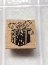 Birthday or Christmas Present Rubber Stamp by Studio 6 Hampton Art