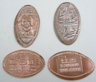 CSI The Experience Las Vegas Elongated Penny SET 4 Pressed Lot Nevada NV Smashed
