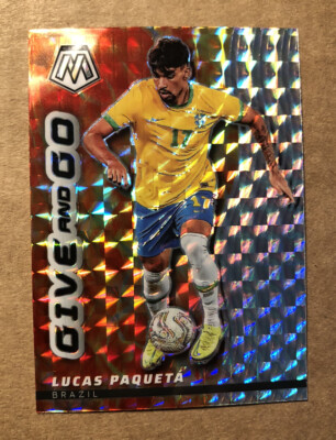 2022 Mosaic Road To World Cup Lucas Paqueta Give And Go Prizm Insert #21 Brazil