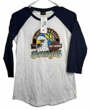 Harley-Davidson Motorcycles Women Size S Sturgis 80th Anniversary 3/4 Sleeve Top