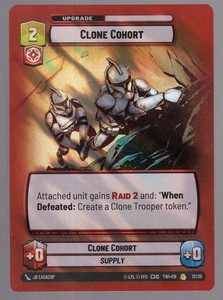 Star Wars Unlimited TotR Foil Hyperspace OP Card 12/20 Clone Cohort