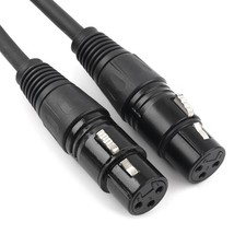 1.5M XLR Female to Female Splitter Cable, Microphone Audio Extension Cord