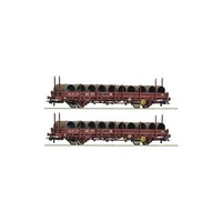 Roco 6600119 2-Piece Set: Swivel Stake Wagons, Sncf H0 NEW In OVP