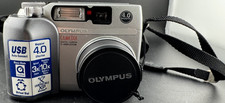 Olympus Camedia C 4000 Zoom Digital Camera 4.0 MP For Parts or Repair w/ Case