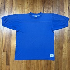 Vintage 90s Miller T Shirt Mens XL Blue 50/50 Blend Classic Sports Made in USA
