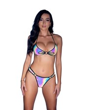 J Valentine Reflective Ring Bikini Set