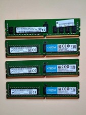 32GB Lot 4x 8GB DDR4 ECC Registered Server RAM PC4-2133P / 2400T Mixed Kit