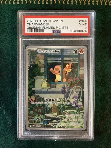Obsidian Flames ETB Charmander SVP044 Pokemon Center Promo Stamped - PSA 9