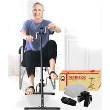 Lightweight Total Body Pedal Exercise Bike - Adjustable for Seniors' Comfort