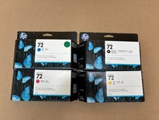 4 tintas originales HP 72 DJT610 CMY y foto negras C9371A, C9372A, C9373A, C9370A (2022)