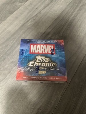 2025 Topps Marvel Comics Chrome Sapphire - Hobby Box Brand NEW Sealed