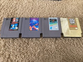 Nintendo NES System Cords + Controllers + Zapper & Game Lot Tested!