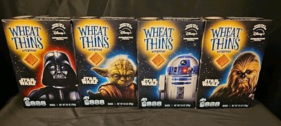 Star Wars Wheat Thins 2025 Set Of 4 Darth Vader, Yoda, R2d2, Chewy