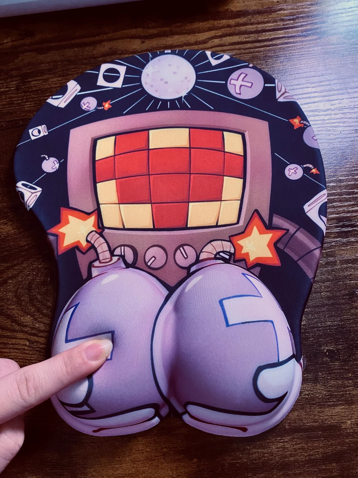 3D Mettaton Bombie Wrist Rest Mouse Pad