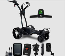 MGI Navigator Ai GPS Remote Control Electric Golf Push Cart w Power Bank Bundle