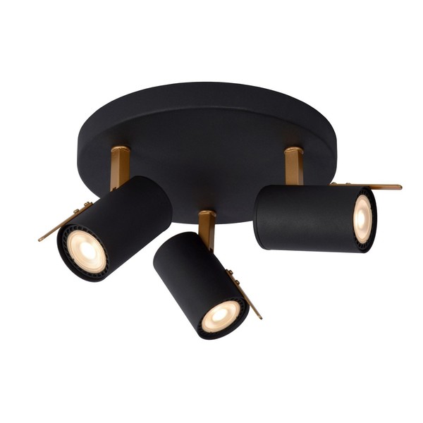 Deckenspot Metall Schwarz 3-Flammig BüRo 2200 K L:23 Cm Strahler Verstellbar-image
