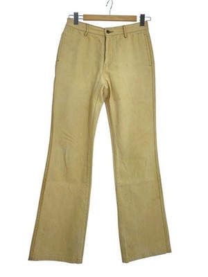 Mens KAPITAL KAPITAL Bottom M Cotton Beige Solid