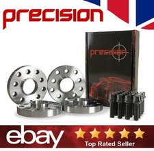 Audi A2 Wheel Spacers 20mm Hubcentric with Black Bolts (2x Pairs)