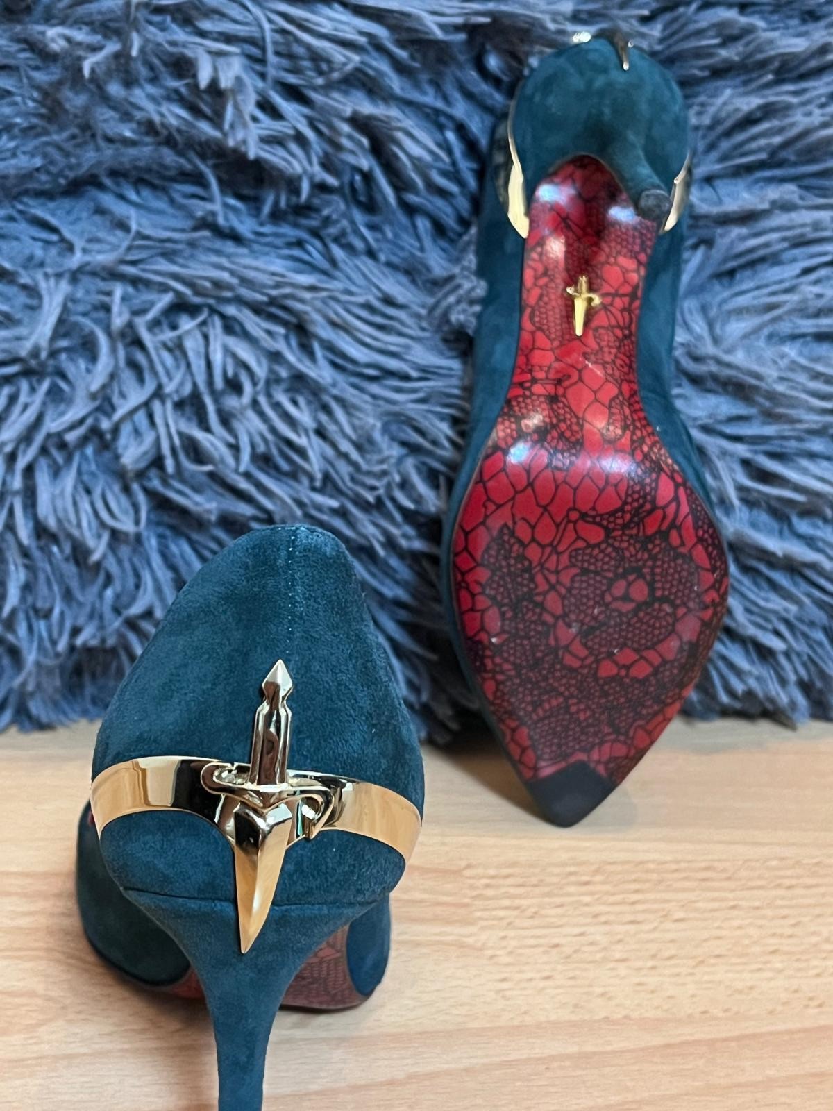 Cesare Paciotti Vintage Stiletto Heels with Sword / Dagger Very Rare!!! image 2